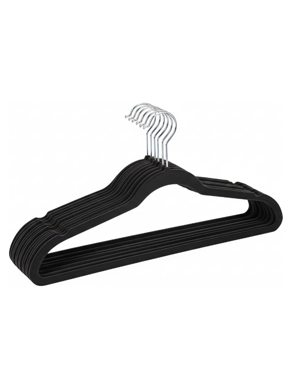 10 Super Slim Velvet Huggable Hangers Space Saving Non Slip Closet Organization
